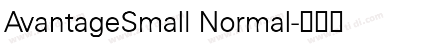 AvantageSmall Normal字体转换